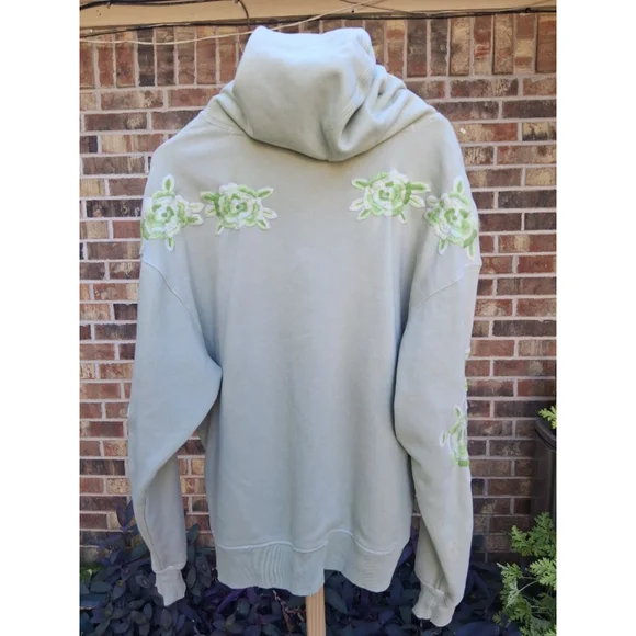 We The Free Free People Made Ombre' Floral Embroidered Hoodie XS - Picture 7 of 15
